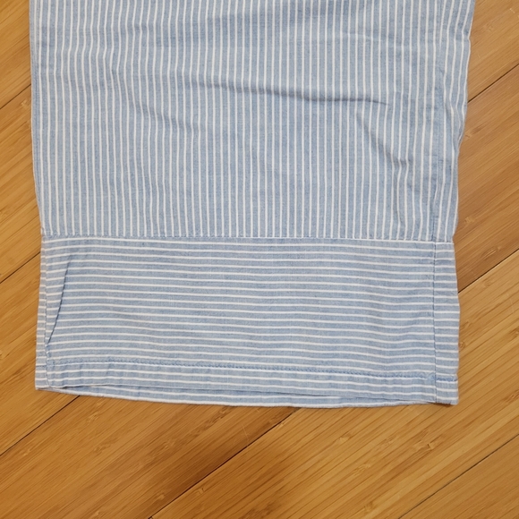 VERO MODAMia High-Rise Loose Chambray Stripe Pants - Picture 6 of 8